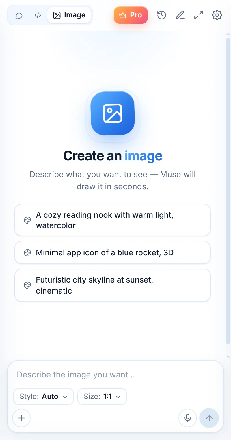 Muse image mode